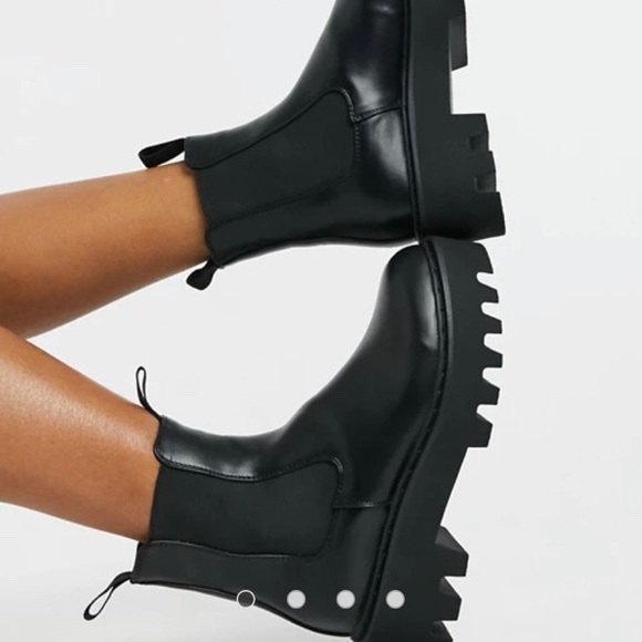 Lamoda leather platform boots - Picture 2 of 3